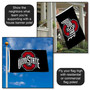 Ohio State Buckeyes Black Flag