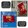 USC Trojans Trojan Head Logo Flag