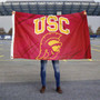 USC Trojans Trojan Head Logo Flag