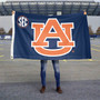 Auburn University SEC Logo Flag