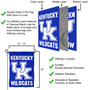 Kentucky UK Wildcats Wordmark Garden Flag