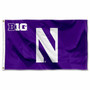 Northwestern Wildcats Big 10 N Logo Flag