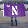 Northwestern Wildcats Big 10 N Logo Flag