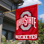 Ohio State Buckeyes Athletic Logo Banner Flag