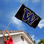 UW Huskies Logo Outdoor Flag