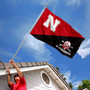 Nebraska Cornhuskers Divided Blackshirts Flag