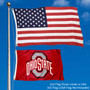 OSU Buckeyes Small 2x3 Flag