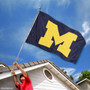 Michigan Wolverines Nylon Embroidered Flag