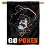 Oklahoma State Cowboys GO POKES House Flag