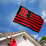 Rutgers Scarlet Knights Stripes Flag