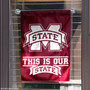 MSU Bulldogs Our State Logo Garden Flag
