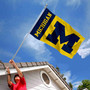 Michigan Wolverines Maize Logo Flag