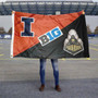 Illinois vs. Purdue House Divided 3x5 Flag