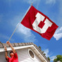 University of Utah Red Big U Flag