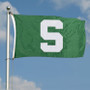 MSU Spartans Nylon Embroidered Flag