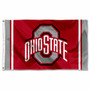 Ohio State Buckeyes Jersey Stripes Flag