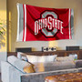 Ohio State Buckeyes Jersey Stripes Flag