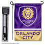 Orlando City SC Garden Flag and Flagpole Stand