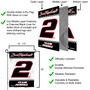 Brad Keselowski NASCAR Driver Double Sided Garden Flag