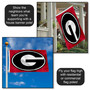 University of Georgia Polyester Flag