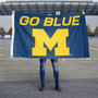 Michigan Wolverines Go Blue 3x5 Flag