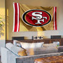 San Francisco 49ers Logo Flag Gold