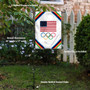 Olympic Team USA Garden Flag and Pole Stand