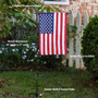 USA Garden Flag and Pole Stand