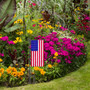 American Flag Flower Pot Topper Flag