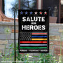 Salute Our Workers and Services Garden Flag