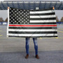 Nursing Staff Thin Line Flag