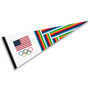 USA Olympic Rings Team Full Size Pennant