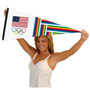 USA Olympic Rings Team Full Size Pennant