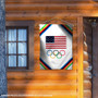 USA Olympic Rings Banner Flag