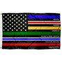 Essential Services Thin Line Flag