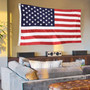 American USA Flag Banner with Tack Wall Pads