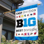 Big Ten East and West Division House Flag