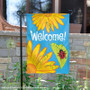 Lady Bug Flowers Garden Flag