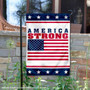 America Strong USA Garden Flag