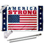 America Strong USA United Flag and Flag Pole Kit