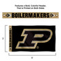 Purdue Boilermakers Printed Header 3x5 Flag