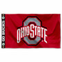 Ohio State Buckeyes Go Bucks Printed Header 3x5 Flag