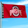 Ohio State Buckeyes Go Bucks Printed Header 3x5 Flag