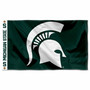 Michigan State Spartans Printed Header 3x5 Flag