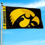 Hawkeyes Printed Header 3x5 Flag