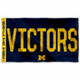 Michigan Team University Wolverines Hail to the Victors 3x5 Flag