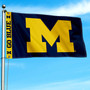 Michigan Team University Wolverines Printed Header 3x5 Flag