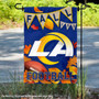 Los Angeles Rams Fall Football Leaves Decorative Double Sided Garden Flag