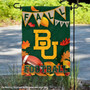 Baylor Bears Fall Football Autumn Leaves Decorative Garden Flag