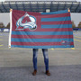 Colorado Avalanche American Nation Flag